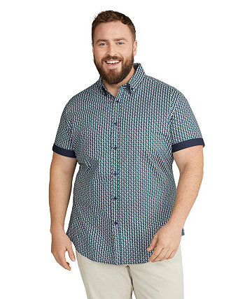 Big & Tall Eagen Print Stretch Shirt Johnny Bigg