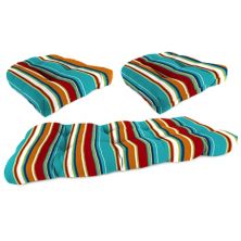 Jordan Manufacturing 3-предметный открытый диван с французским краем и усилителем; Набор подушек для стула Jordan Manufacturing