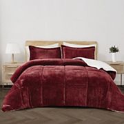 Cannon Carved Faux Fur 2 Piece Comforter Set with Shams Cannon