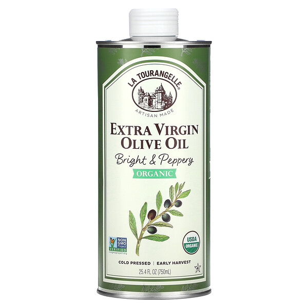 Органическое оливковое масло Extra Virgin, 25,4 ж. унц. (750 мл) La Tourangelle