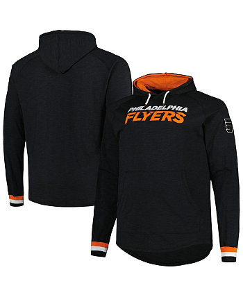 Мужской черный пуловер с капюшоном Philadelphia Flyers Big and Tall Legendary реглан Mitchell & Ness