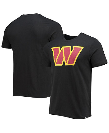 Мужская футболка '47 Black Washington Commanders Imprint Super Rival '47 Brand