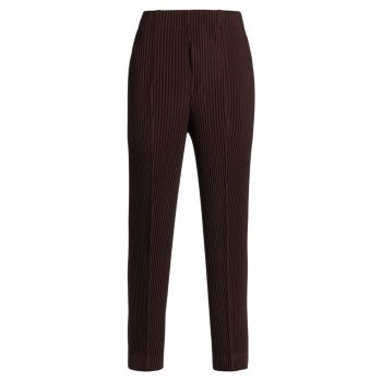 A Work Of Arc Pleated Slim-Fit Trousers Homme Plissé Issey Miyake