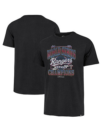 Мужская черная футболка бренда Texas Rangers 2023 World Series Champions Big and Tall '47 Profile