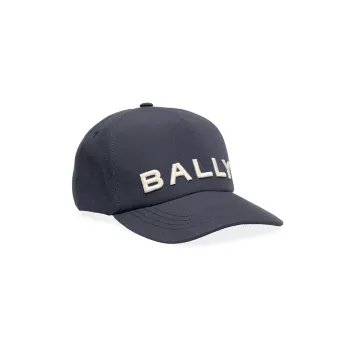 Хлопковая кепка с вышитым логотипом BALLY