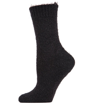 Теплые однотонные плюшевые женские носки для экипажа MEMOI