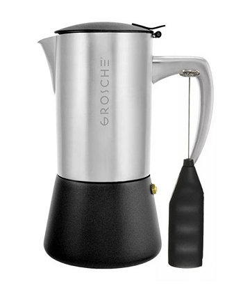 Milano Steel Cafe Bliss: Moka Pot Frother Duo Grosche