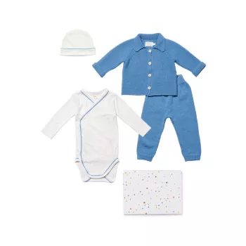 Baby's Essentials 4-Piece Cotton Bodysuit Bundle Oso & Me