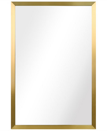 Прямоугольное настенное зеркало Contempo из матовой нержавеющей стали, 20 x 30 дюймов Empire Art Direct