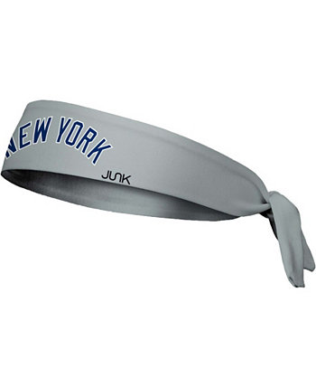 Серая повязка на голову New York Yankees с надписью на галстуке Junk Brand