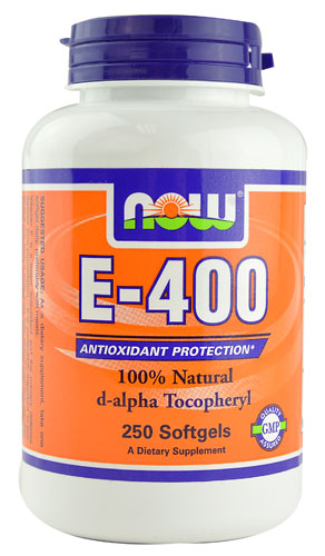 E-400 d-alpha Tocopheryl - 250 мягких капсул - NOW Foods NOW Foods