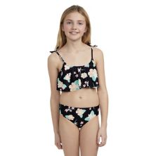 Комплект для плавания в бикини Hurley с оборками, UPF 50+ для девочек 7–16 лет Hurley