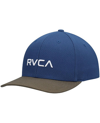 Мужская однотонная гибкая шляпа сине-серого цвета RVCA