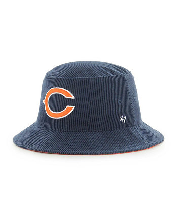 Men's Navy Chicago Bears Thick Cord Bucket Hat '47 Brand