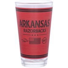 Arkansas Razorbacks 16oz. OHT Military Appreciation Pint Glass Indigo Falls