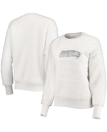 Женский белый свитшот-пуловер Seattle Seahawks Milestone Tracker Touch