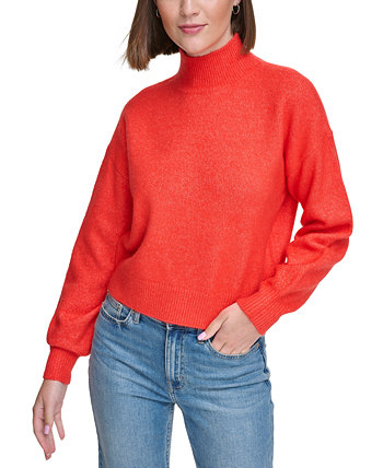 Женский короткий свитер с длинным рукавом и воротником-стойкой Calvin Klein Calvin Klein