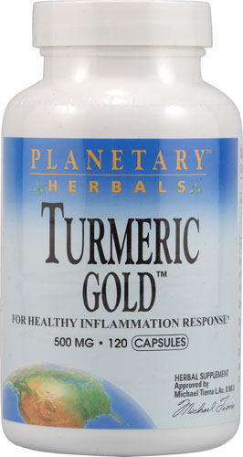Planetary Herbals Turmeric Gold™ — 500 мг — 120 капсул Planetary Herbals