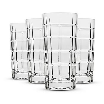 Godinger Silver 4-Pack Radius Highball Glasses Godinger Silver