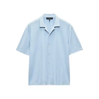 Avery Cotton Gauze Short-Sleeve Shirt Rag & Bone