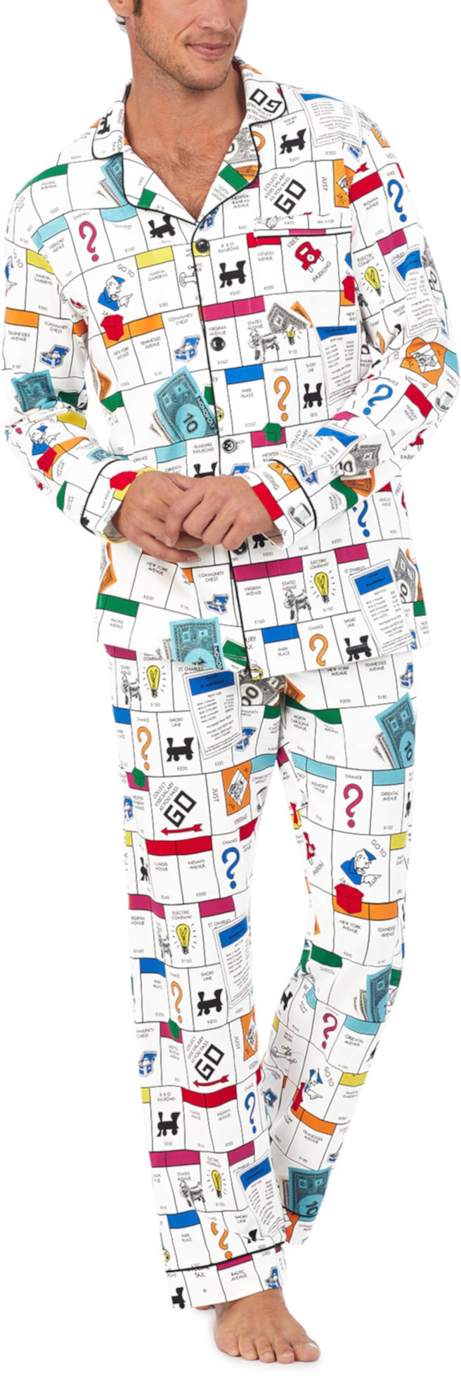 Классический пижамный комплект с длинными рукавами BedHead Pajamas