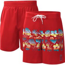 Men's G-III Sports by Carl Banks  Red Los Angeles Angels Breeze Volley Swim Shorts G-III Sports by Carl Banks