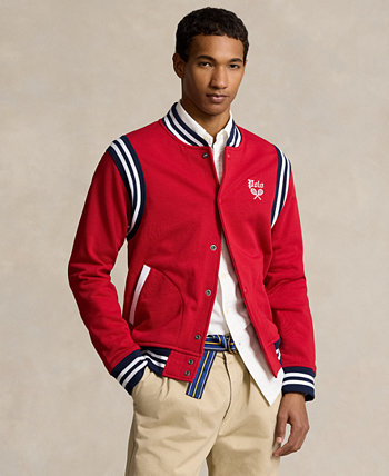Men's Embroidered Fleece Baseball Jacket Polo Ralph Lauren