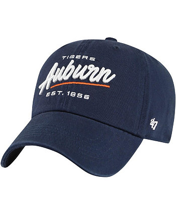 Women's Navy Auburn Tigers Sidney Clean Up Adjustable Hat '47 Brand