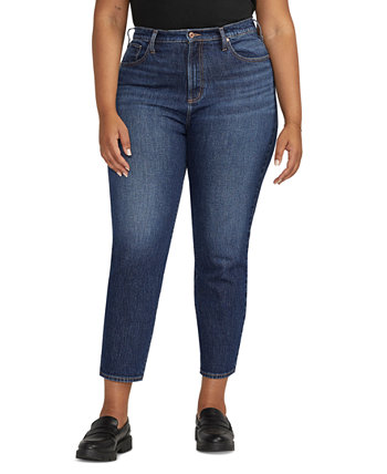 Джинсы с зауженными штанинами размера плюс с высокой талией и высокой талией Silver Jeans Co.
