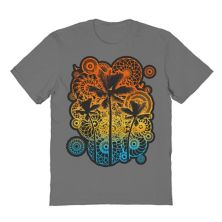 Men's COLAB89 by Threadless Palm Tree Geometry Sunset Graphic Tee COLAB89 by Threadless
