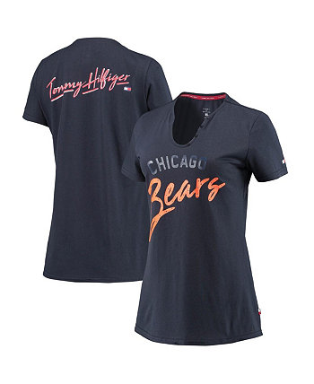 Женская футболка Chicago Bears Riley с V-образным вырезом от Tommy Hilfiger Tommy Hilfiger