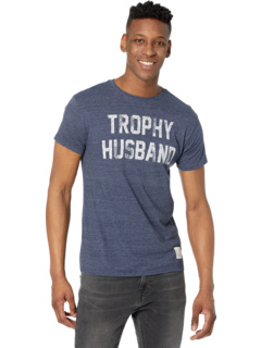 Винтажная футболка с короткими рукавами Tri-Blend Trophy Husband The Original Retro Brand