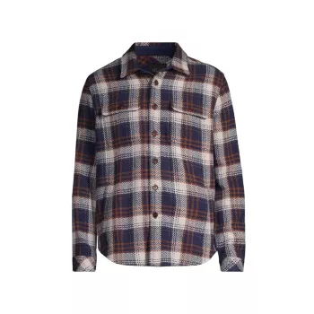 Куртка-рубашка в клетку на пуговицах Berkshire с рисунком «елочка» Rails
