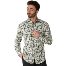 Мужская рубашка на пуговицах с рисунком OppoSuits OppoSuits