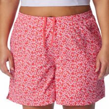 Plus Size Columbia Sandy River Print Water-Repellent Active Shorts Columbia