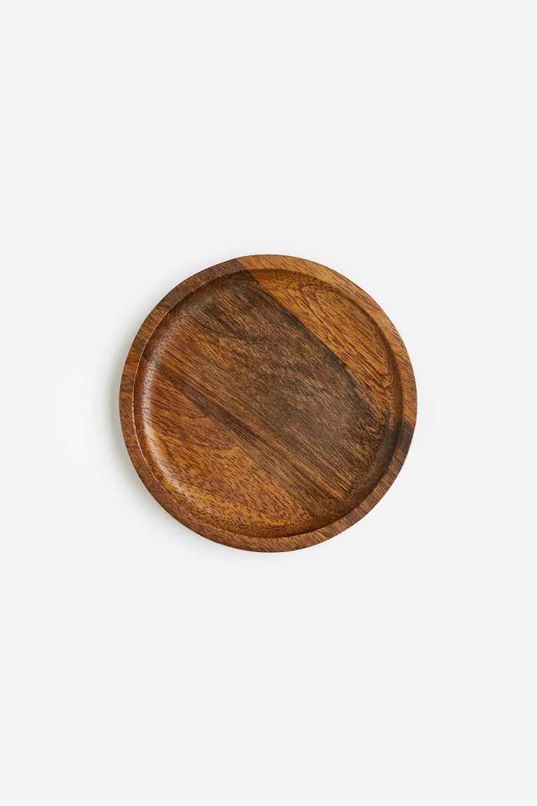 Маленькая деревянная тарелка из манго H&M