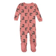 Leveret Kids Хлопковая пижама на ступнях Koala Pink 18-24 месяца Leveret