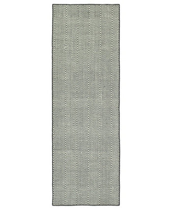 Ziggy ZIG01-75 Серый коврик размером 2 x 6 футов Kaleen