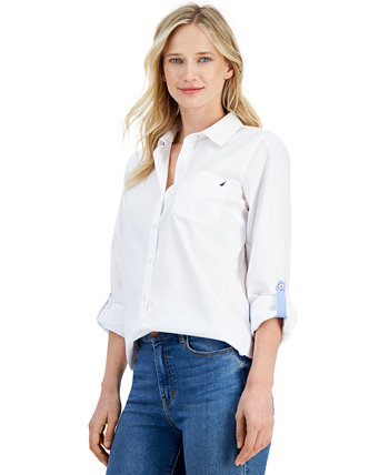 Женская Рубашка с Закатываемыми Рукавами Nautica Jeans Nautica Jeans