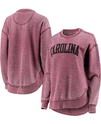 Женский гранатовый свитшот Gamecocks в винтажном стиле с мытым пуловером из Южной Каролины Pressbox
