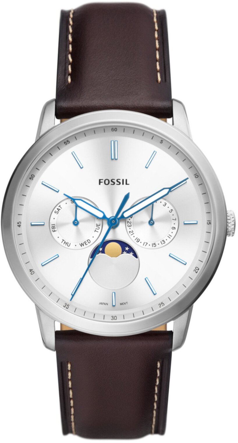 Минималистичные многофункциональные кожаные часы Neutra - FS5905 Fossil