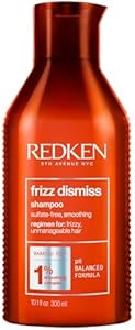 Redken Frizz Dismiss Shampoo | Anti Frizz Shampoo with Humidity Protection | Gently Cleanses, Smooths, and Adds Shine | Weightless Long-Lasting Frizz Control | For Frizzy Hair | Sulfate Free Redken