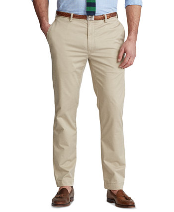 Мужские эластичные брюки из твила классического кроя Polo Ralph Lauren