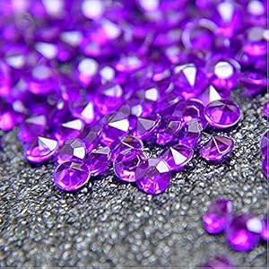 Acrylic Diamonds, 4.5mm Acrylic Color Faux Round Crystals Treasure Gems Tabletop Confetti Crystals for Table Confetti, Table Scatters, Vase Fillers, Party Decoration (2000pcs Black) Jane Shop