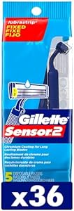 Одноразовые мужские бритвы с двойными лезвиями, 5 шт. - упаковка 36 Gillette