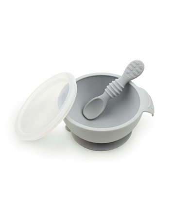 Baby Bowl with Lid and Spoon First Feeding, 3 Piece Set Bumkins