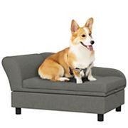 Pawhut Pet Sofa, Dog Sofa For Small Medium Dogs With Storage PawHut