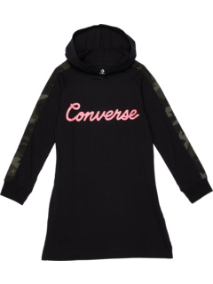 Камуфляжное платье с капюшоном и вставками (для больших детей) Converse Kids