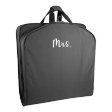 WallyBags 60-Inch Deluxe Travel Garment Bag with Mrs. Embroidery WallyBags