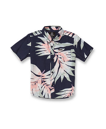 Рубашка с короткими рукавами из морских водорослей для маленьких мальчиков Volcom